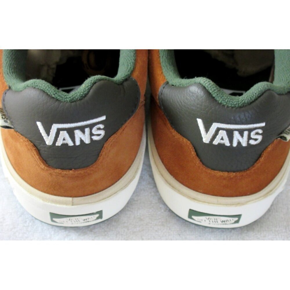 Vans Men's Wayvee Ginger Root Brown Green Suede Mesh Skate Shoes Sizes NIB - Picture 5 of 5